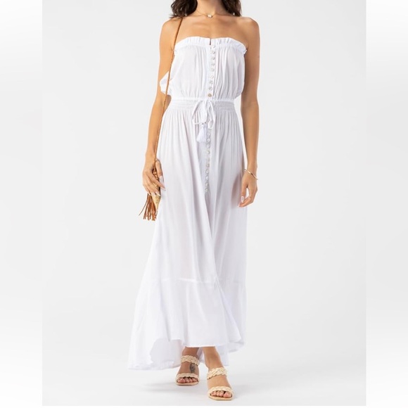 TART Ryden White Maxi Dress Size S NWT - Picture 2 of 13